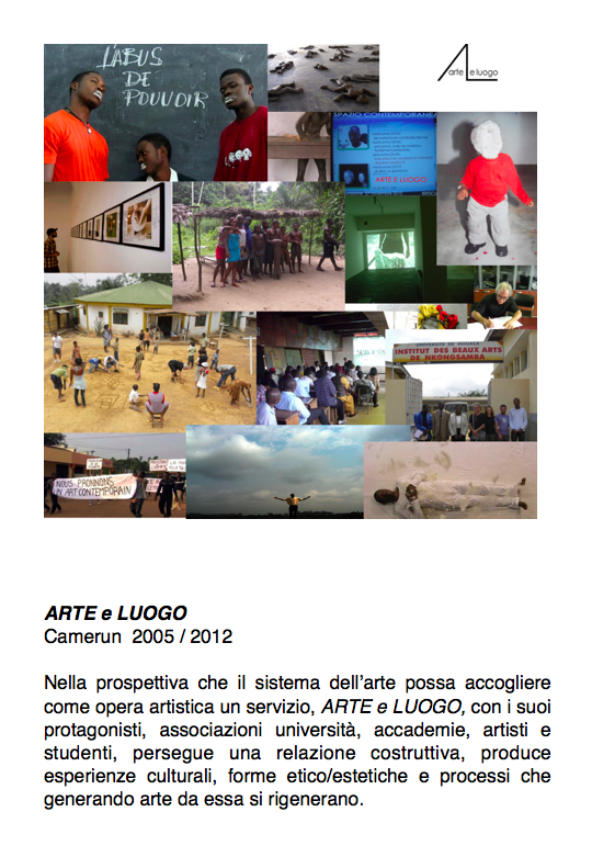 Salvatore Falci, 2005, Arte e Luogo, Camerun, 2005 - 2012, scheda.